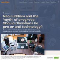 Screenshot of Neo-Luddism and the ‘myth’ of progress? webpage